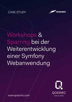 Workshops & Sparring bei der Weiterentwicklung einer Symfony Webanwendung